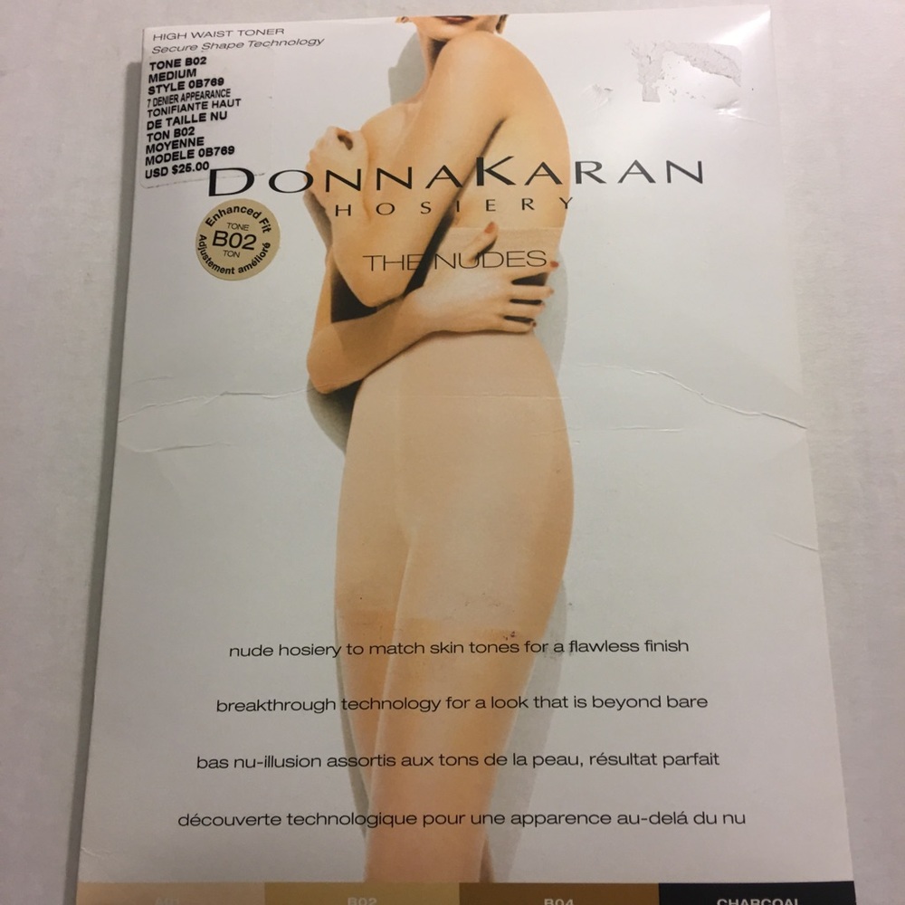 Donna Karan nude sheer pantyhose Medium